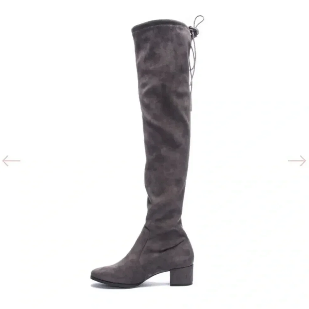 Chinese Laundry Mystical Over-The-Knee Boots Gunmetal - 6M